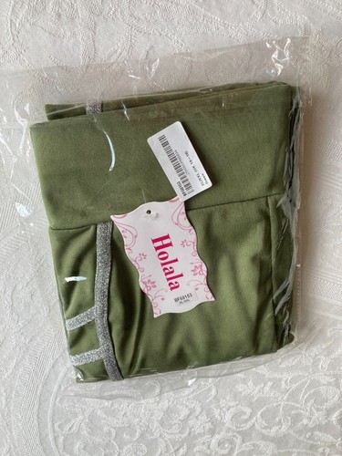 Women green metallic insert - green,