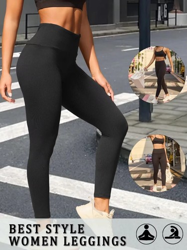 High waisted leggings - high,