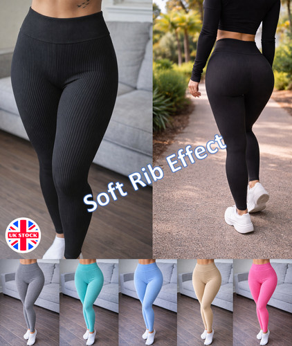 Ladies ribbed leggings womens - ladies,