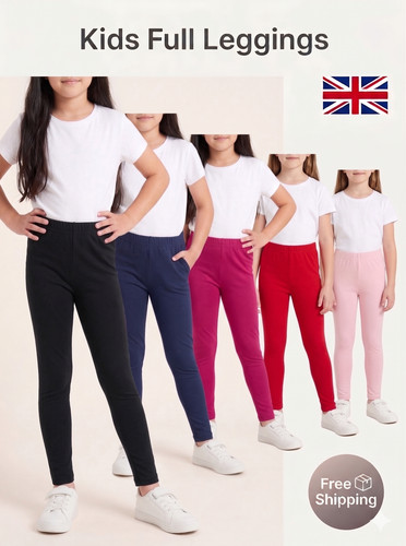 Girls kids plain cotton full - girls,