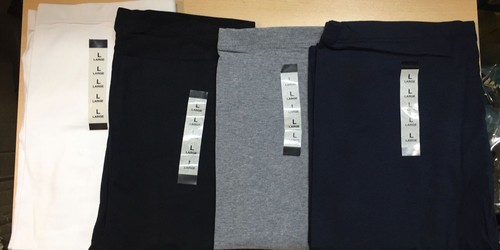 Ladies cotton leggings black - leggings,