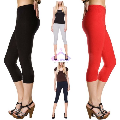 Women ladies footless capri - footless,
