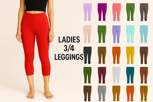 Women ladies cropped capri - 3/4,