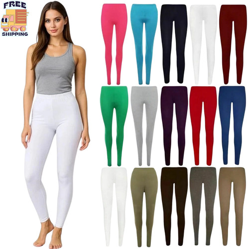 Leggings cotton plain full - cotton,