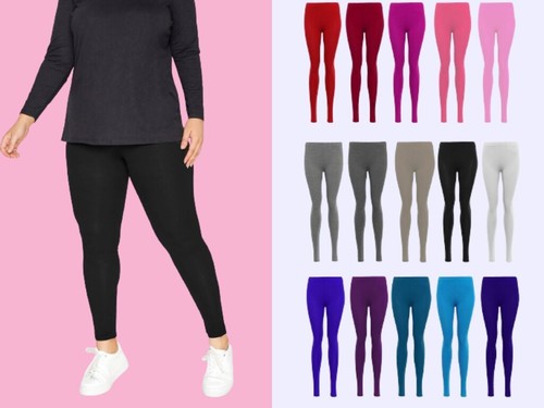 Ladies plain leggings new - ladies,