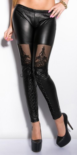 Koucla black wet look - black, up