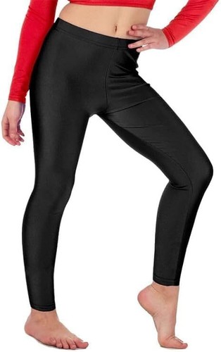 Girls kids shiny footless - shiny,